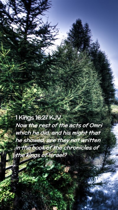 Picture 02 - 1 Kings 16:27 KJV Mobile Phone Wallpaper - Now the rest of the acts of Omri which he did, - Mobile Bible Verse Wallpaper