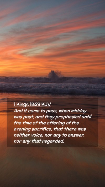 Picture 02 - 1 Kings 18:29 KJV Mobile Phone Wallpaper - And it came to pass, when midday was past, and - Mobile Bible Verse Wallpaper