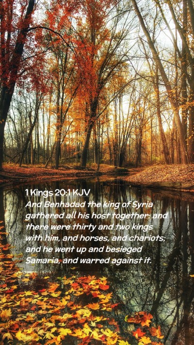Picture 02 - 1 Kings 20:1 KJV Mobile Phone Wallpaper - And Benhadad the king of Syria gathered all his - Mobile Bible Verse Wallpaper