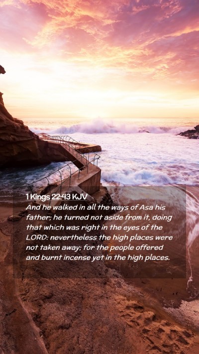 Picture 02 - 1 Kings 22:43 KJV Mobile Phone Wallpaper - And he walked in all the ways of Asa his father; - Mobile Bible Verse Wallpaper