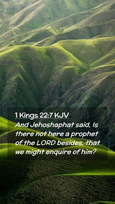 Picture 02 - 1 Kings 22:7 KJV Mobile Phone Wallpaper - And Jehoshaphat said, Is there not here a prophet - Mobile Bible Verse Wallpaper