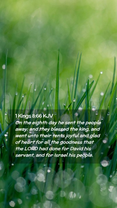 Picture 02 - 1 Kings 8:66 KJV Mobile Phone Wallpaper - On the eighth day he sent the people away: and - Mobile Bible Verse Wallpaper