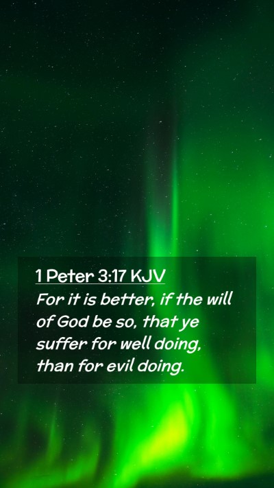 Picture 02 - 1 Peter 3:17 KJV Mobile Phone Wallpaper - For it is better, if the will of God be so, that - Mobile Bible Verse Wallpaper