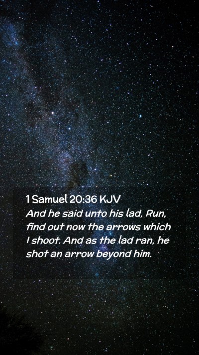 Picture 02 - 1 Samuel 20:36 KJV Mobile Phone Wallpaper - And he said unto his lad, Run, find out now the - Mobile Bible Verse Wallpaper