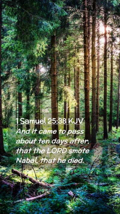 Picture 02 - 1 Samuel 25:38 KJV Mobile Phone Wallpaper - And it came to pass about ten days after, that - Mobile Bible Verse Wallpaper