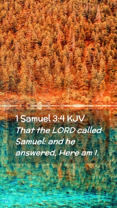 Picture 02 - 1 Samuel 3:4 KJV Mobile Phone Wallpaper - That the LORD called Samuel: and he answered, - Mobile Bible Verse Wallpaper