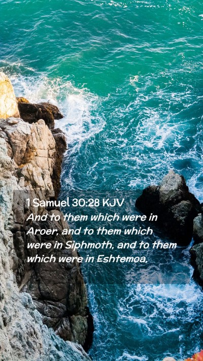 Picture 02 - 1 Samuel 30:28 KJV Mobile Phone Wallpaper - And to them which were in Aroer, and to them - Mobile Bible Verse Wallpaper