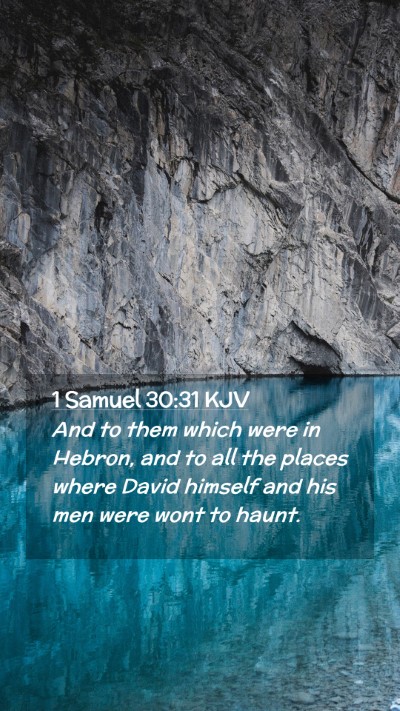 Picture 02 - 1 Samuel 30:31 KJV Mobile Phone Wallpaper - And to them which were in Hebron, and to all the - Mobile Bible Verse Wallpaper