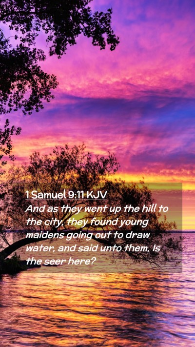 Picture 02 - 1 Samuel 9:11 KJV Mobile Phone Wallpaper - And as they went up the hill to the city, they - Mobile Bible Verse Wallpaper