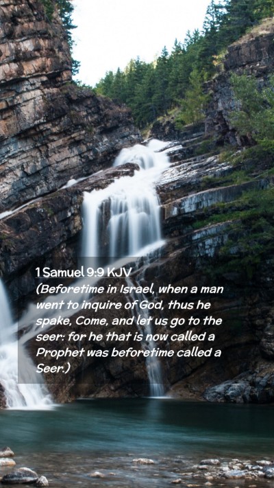 Picture 02 - 1 Samuel 9:9 KJV Mobile Phone Wallpaper - (Beforetime in Israel, when a man went to inquire - Mobile Bible Verse Wallpaper