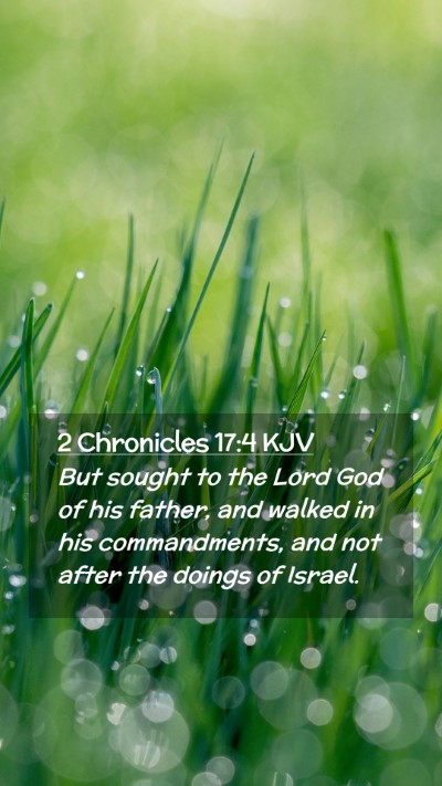 Picture 02 - 2 Chronicles 17:4 KJV Mobile Phone Wallpaper - But sought to the Lord God of his father, and - Mobile Bible Verse Wallpaper