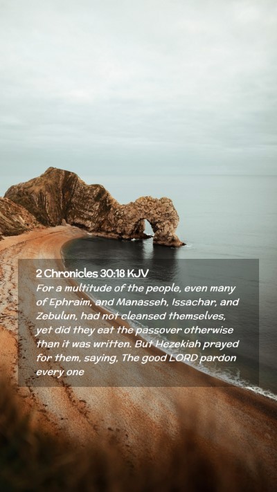 Picture 02 - 2 Chronicles 30:18 KJV Mobile Phone Wallpaper - For a multitude of the people, even many of - Mobile Bible Verse Wallpaper