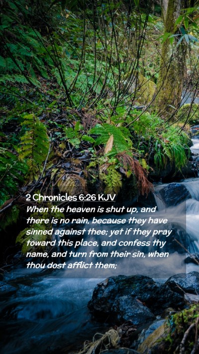 Picture 02 - 2 Chronicles 6:26 KJV Mobile Phone Wallpaper - When the heaven is shut up, and there is no rain, - Mobile Bible Verse Wallpaper