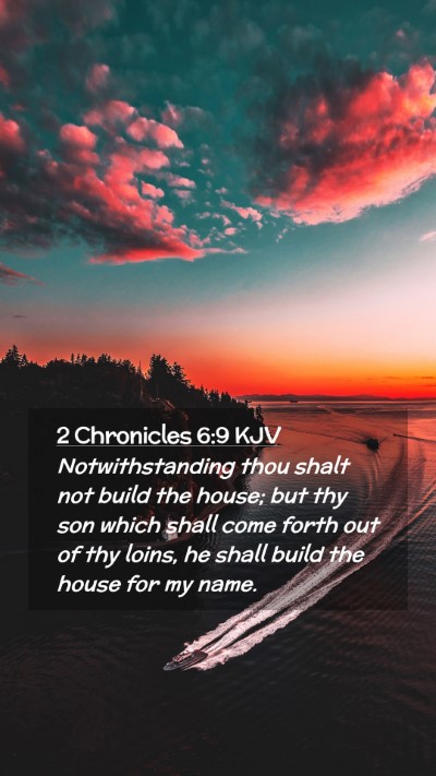 Picture 02 - 2 Chronicles 6:9 KJV Mobile Phone Wallpaper - Notwithstanding thou shalt not build the house; - Mobile Bible Verse Wallpaper