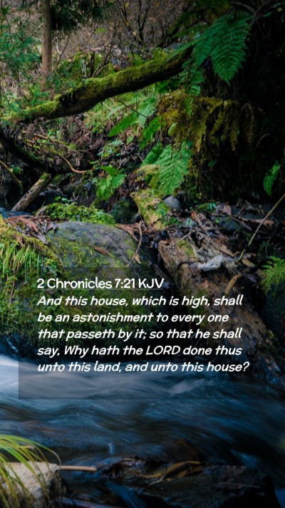 Picture 02 - 2 Chronicles 7:21 KJV Mobile Phone Wallpaper - And this house, which is high, shall be an - Mobile Bible Verse Wallpaper