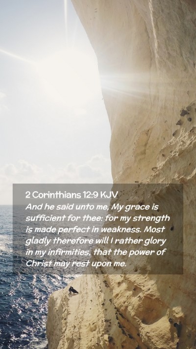 Picture 02 - 2 Corinthians 12:9 KJV Mobile Phone Wallpaper - And he said unto me, My grace is sufficient for - Mobile Bible Verse Wallpaper