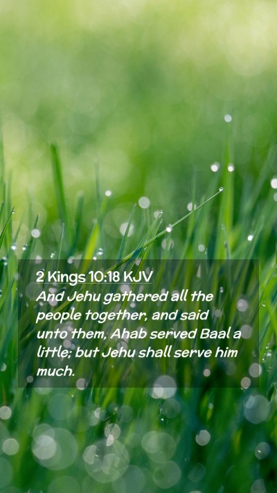 Picture 02 - 2 Kings 10:18 KJV Mobile Phone Wallpaper - And Jehu gathered all the people together, and - Mobile Bible Verse Wallpaper