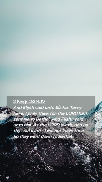 Picture 02 - 2 Kings 2:2 KJV Mobile Phone Wallpaper - And Elijah said unto Elisha, Tarry here, I pray - Mobile Bible Verse Wallpaper