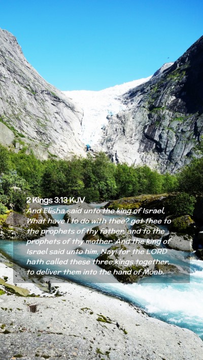 Picture 02 - 2 Kings 3:13 KJV Mobile Phone Wallpaper - And Elisha said unto the king of Israel, What - Mobile Bible Verse Wallpaper