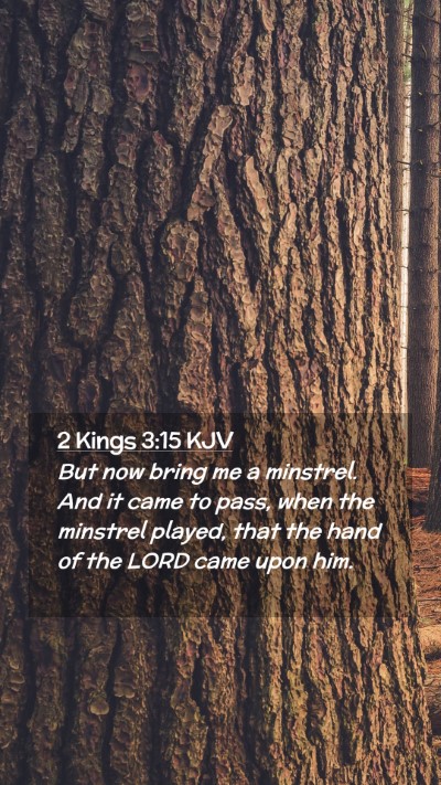 Picture 02 - 2 Kings 3:15 KJV Mobile Phone Wallpaper - But now bring me a minstrel. And it came to pass, - Mobile Bible Verse Wallpaper