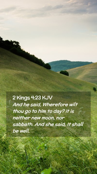 Picture 02 - 2 Kings 4:23 KJV Mobile Phone Wallpaper - And he said, Wherefore wilt thou go to him to - Mobile Bible Verse Wallpaper