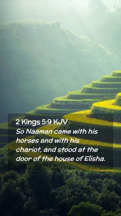 Picture 02 - 2 Kings 5:9 KJV Mobile Phone Wallpaper - So Naaman came with his horses and with his - Mobile Bible Verse Wallpaper