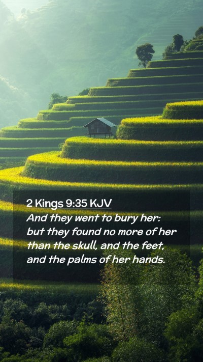 Picture 02 - 2 Kings 9:35 KJV Mobile Phone Wallpaper - And they went to bury her: but they found no more - Mobile Bible Verse Wallpaper