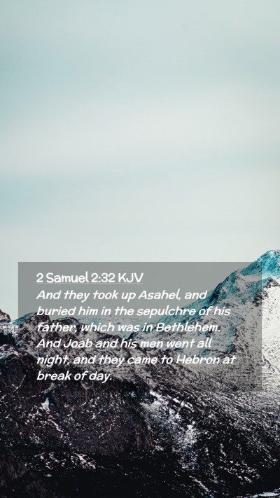 Picture 02 - 2 Samuel 2:32 KJV Mobile Phone Wallpaper - And they took up Asahel, and buried him in the - Mobile Bible Verse Wallpaper