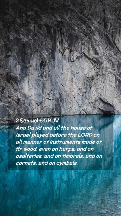 Picture 02 - 2 Samuel 6:5 KJV Mobile Phone Wallpaper - And David and all the house of Israel played - Mobile Bible Verse Wallpaper