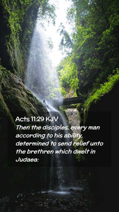 Picture 02 - Acts 11:29 KJV Mobile Phone Wallpaper - Then the disciples, every man according to his - Mobile Bible Verse Wallpaper
