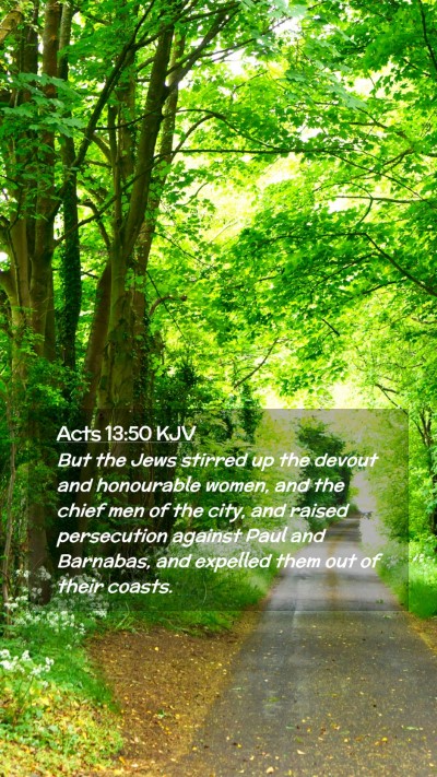 Picture 02 - Acts 13:50 KJV Mobile Phone Wallpaper - But the Jews stirred up the devout and honourable - Mobile Bible Verse Wallpaper