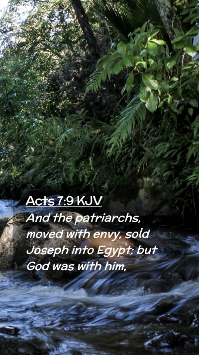 Picture 02 - Acts 7:9 KJV Mobile Phone Wallpaper - And the patriarchs, moved with envy, sold Joseph - Mobile Bible Verse Wallpaper