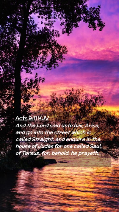 Picture 02 - Acts 9:11 KJV Mobile Phone Wallpaper - And the Lord said unto him, Arise, and go into - Mobile Bible Verse Wallpaper