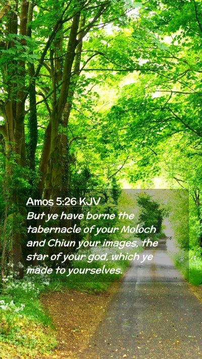 Picture 02 - Amos 5:26 KJV Mobile Phone Wallpaper - But ye have borne the tabernacle of your Moloch - Mobile Bible Verse Wallpaper