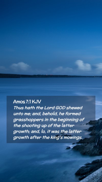 Picture 02 - Amos 7:1 KJV Mobile Phone Wallpaper - Thus hath the Lord GOD shewed unto me; and, - Mobile Bible Verse Wallpaper