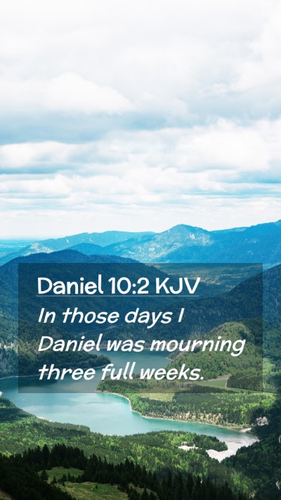 Picture 02 - Daniel 10:2 KJV Mobile Phone Wallpaper - In those days I Daniel was mourning three full - Mobile Bible Verse Wallpaper
