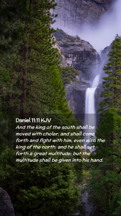 Picture 02 - Daniel 11:11 KJV Mobile Phone Wallpaper - And the king of the south shall be moved with - Mobile Bible Verse Wallpaper