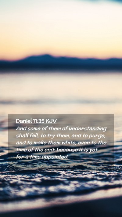 Picture 02 - Daniel 11:35 KJV Mobile Phone Wallpaper - And some of them of understanding shall fall, to - Mobile Bible Verse Wallpaper
