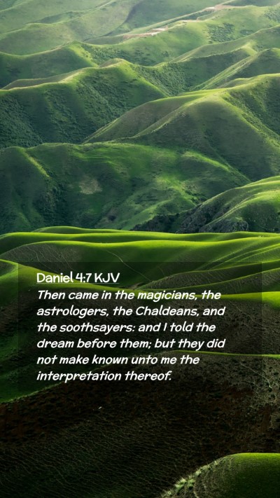 Picture 02 - Daniel 4:7 KJV Mobile Phone Wallpaper - Then came in the magicians, the astrologers, the - Mobile Bible Verse Wallpaper