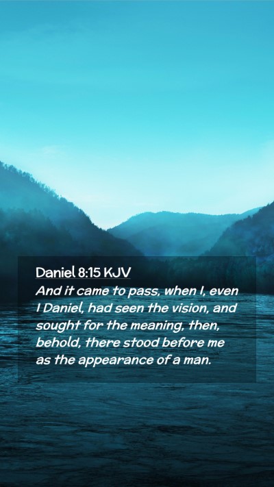 Picture 02 - Daniel 8:15 KJV Mobile Phone Wallpaper - And it came to pass, when I, even I Daniel, had - Mobile Bible Verse Wallpaper