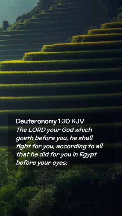 Picture 02 - Deuteronomy 1:30 KJV Mobile Phone Wallpaper - The LORD your God which goeth before you, he - Mobile Bible Verse Wallpaper