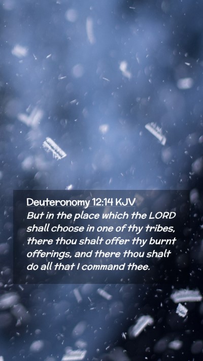 Picture 02 - Deuteronomy 12:14 KJV Mobile Phone Wallpaper - But in the place which the LORD shall choose in - Mobile Bible Verse Wallpaper