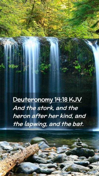 Picture 02 - Deuteronomy 14:18 KJV Mobile Phone Wallpaper - And the stork, and the heron after her kind, and - Mobile Bible Verse Wallpaper