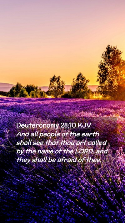 Picture 02 - Deuteronomy 28:10 KJV Mobile Phone Wallpaper - And all people of the earth shall see that thou - Mobile Bible Verse Wallpaper