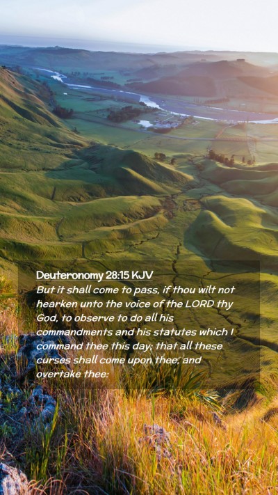 Picture 02 - Deuteronomy 28:15 KJV Mobile Phone Wallpaper - But it shall come to pass, if thou wilt not - Mobile Bible Verse Wallpaper