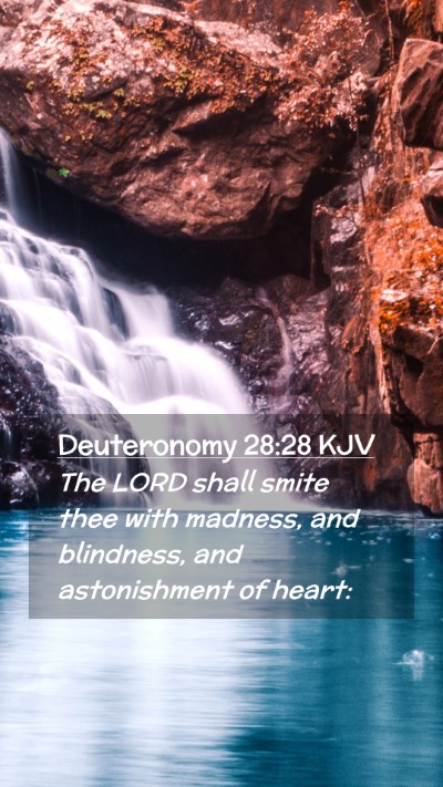 Picture 02 - Deuteronomy 28:28 KJV Mobile Phone Wallpaper - The LORD shall smite thee with madness, and - Mobile Bible Verse Wallpaper