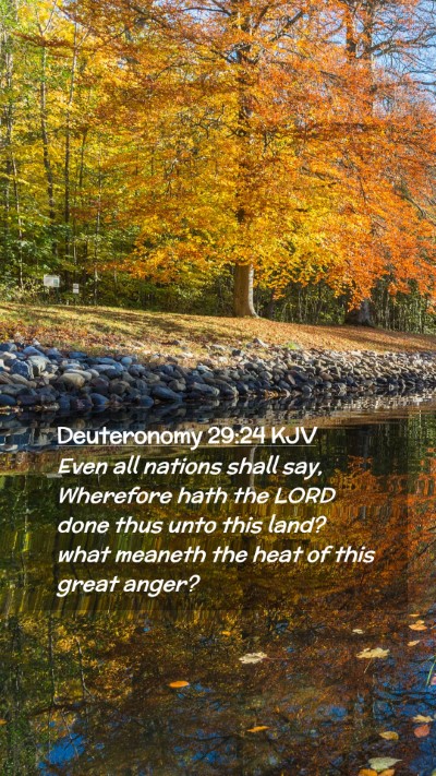 Picture 02 - Deuteronomy 29:24 KJV Mobile Phone Wallpaper - Even all nations shall say, Wherefore hath the - Mobile Bible Verse Wallpaper