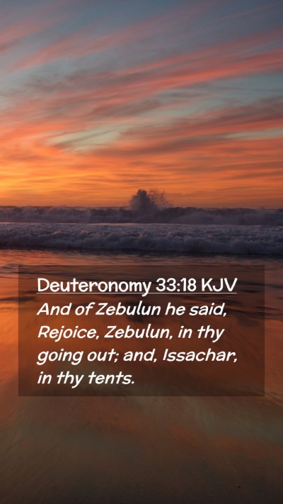 Picture 02 - Deuteronomy 33:18 KJV Mobile Phone Wallpaper - And of Zebulun he said, Rejoice, Zebulun, in thy - Mobile Bible Verse Wallpaper