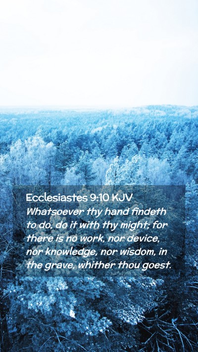 Picture 02 - Ecclesiastes 9:10 KJV Mobile Phone Wallpaper - Whatsoever thy hand findeth to do, do it with thy - Mobile Bible Verse Wallpaper