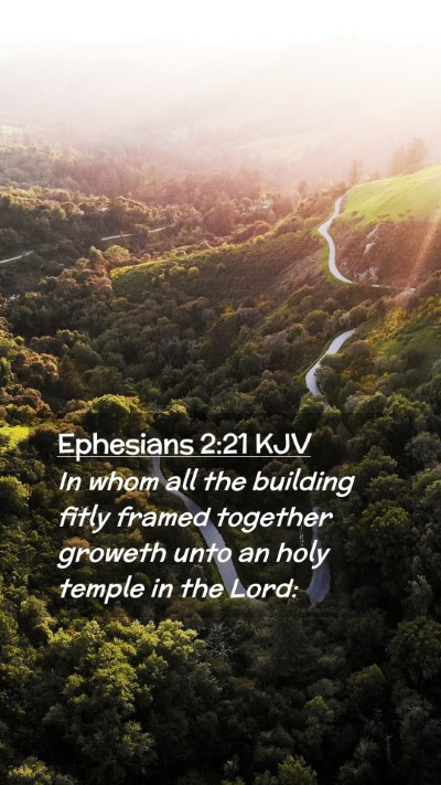 Picture 02 - Ephesians 2:21 KJV Mobile Phone Wallpaper - In whom all the building fitly framed together - Mobile Bible Verse Wallpaper